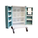 56 Casette Nomad Trolley Double Door /Key Lock - (H) 1100 x (W) 730 x (D) 570mm