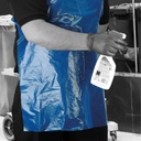Disposable Apron Flat Pack - Blue, 10 Micron (10 x Pack of 100)