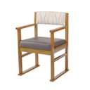 Armstrong Essentials Oak Carver Chair With Skis
