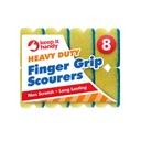 Heavy Duty Sponge Scourer (12 x Pack of 8)