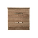 Oasis 2 Drawer Bedside - (H)560 x (W)420 x (D)420