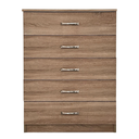 Sahara 5 Drawer Wide Chest - (H)1240 x (W)780 x (D)420