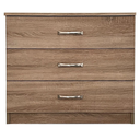 Sahara 3 Drawer Wide Chest - (H)780 x (W) 780 x (D)420