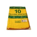 Standard Yellow Dusters - 50cm x 40cm (Pack of 10)
